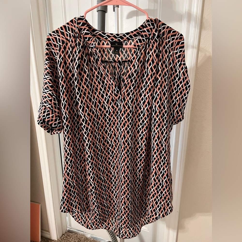 black, pink, &white pattern